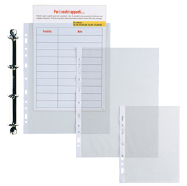 25 BUSTE FORATE 21X29,7-15 ERCOLE PVC SEI ROTA