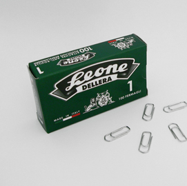 SCATOLA 100 FERMAGLI N.1 MM20 ZINCATI ANTIRUGGINE LEONE