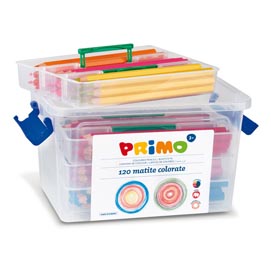 SCHOOLBOX 120 PASTELLI COLORATI MAXI JUMBO 100 FSC in 12 colori PRIMO