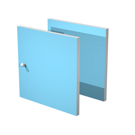 COPPIA ANTINE AZZURRO per LIBRERIA RAINBOW