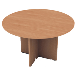 TAVOLO RIUNIONE 4 POSTI Ø120 x H72cm NOCE CHIARO - EASY