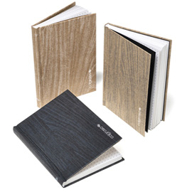 Quaderno editoriale Colorosa Wood dim. 12x17cm rig punti. col. ass. Ri.Plast