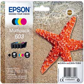 Cartucce di inchiostro Epson Multipack BK/C/M/Y serie 603 Stella Marina