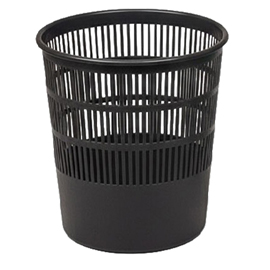 CESTINO GETTACARTE TRAFORATO 15LT NERO PS9