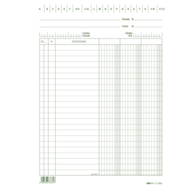 100 SCHEDE 3 COLONNE VERTICALE 21X15CM E3333 EDIPRO