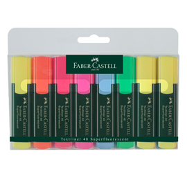BUSTA 8 EVIDENZIATORI TEXTLINER 1548 FABER CASTELL