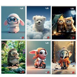 Maxiquaderno A4 40FG+2 80gr 10mm Cute 2023 BM