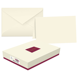 SCATOLA 50 BIGLIETTI PARTECIPAZIONE A LIBRO+BUSTA REGINA KARTOS