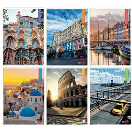 Maxiquaderno A4 40fg+2 80gr 1rigo CittA' 2023 BM