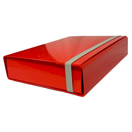 CARTELLA PROGETTO DORSO 7CM C/ELASTICO ROSSO STARLINE