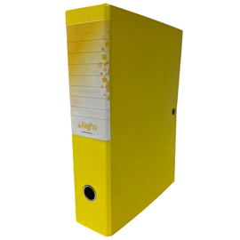 SCATOLA PROGETTO KingPro 10 GIALLO c/portaetichetta STARLINE
