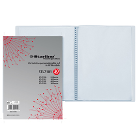 PORTALISTINI PERSONAL. 30 BUSTE IN PPL TRASPARENTE STARLINE